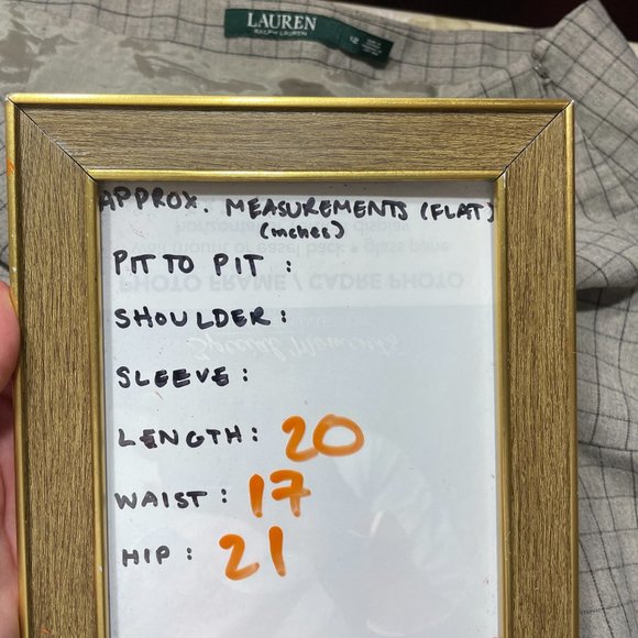 Ralph Lauren Wool Skirt NEW 12 Tatersall Plaid Cotton Khaki Beige Grid Ruffle - Picture 2 of 5